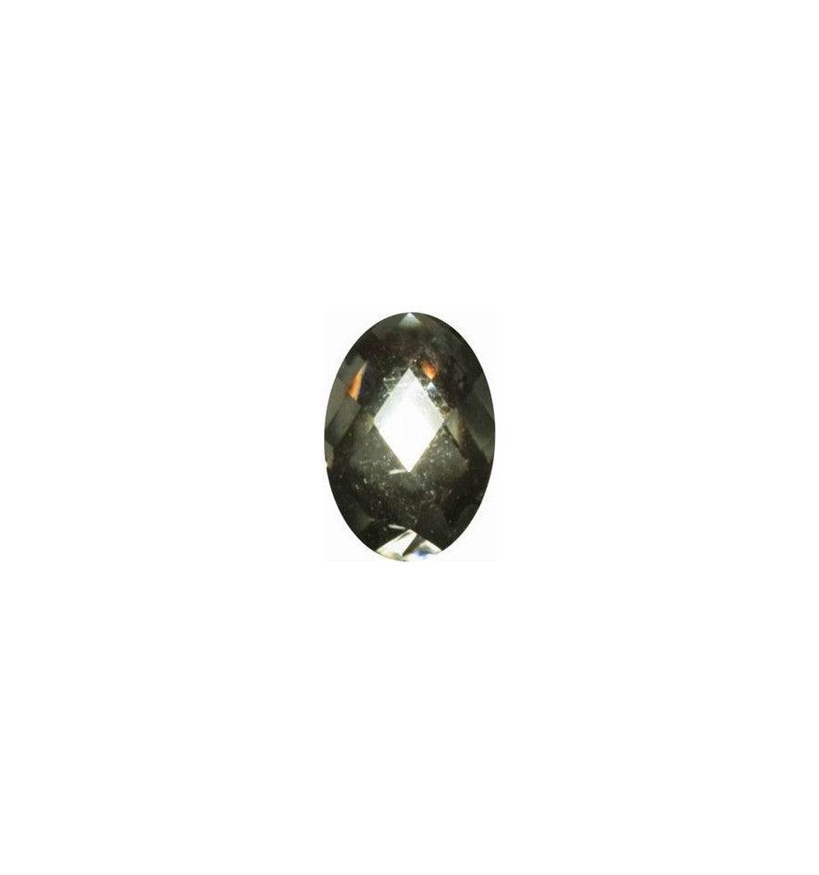 Magnetic Rhinestone Ellipsoid Clear/Black - My Beauty Boutique