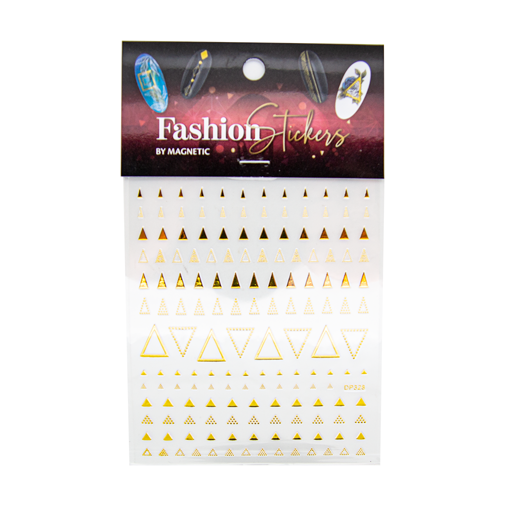 Magnetic Fashion Sticker Triangle GOLD - My Beauty Boutique