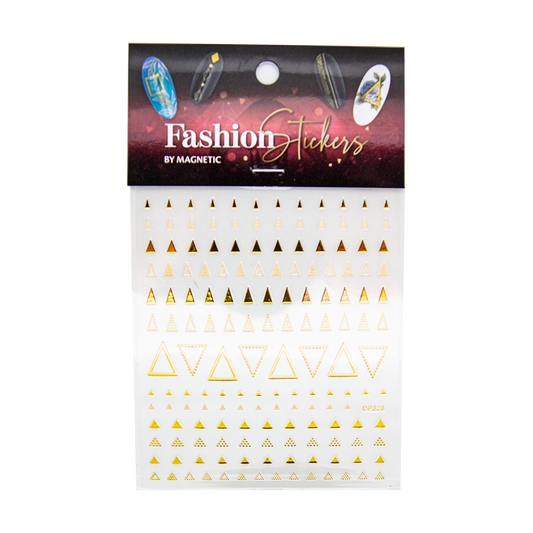 Magnetic Fashion Sticker Triangle GOLD - My Beauty Boutique