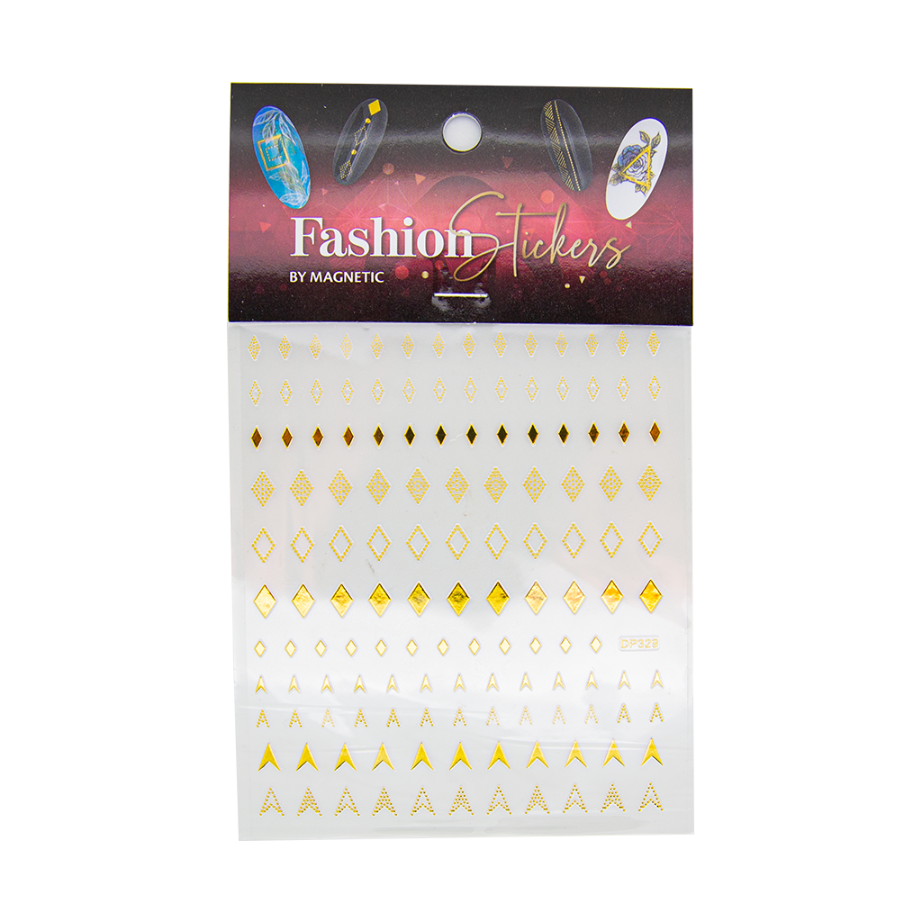 Magnetic Fashion Sticker Diamond GOLD - My Beauty Boutique