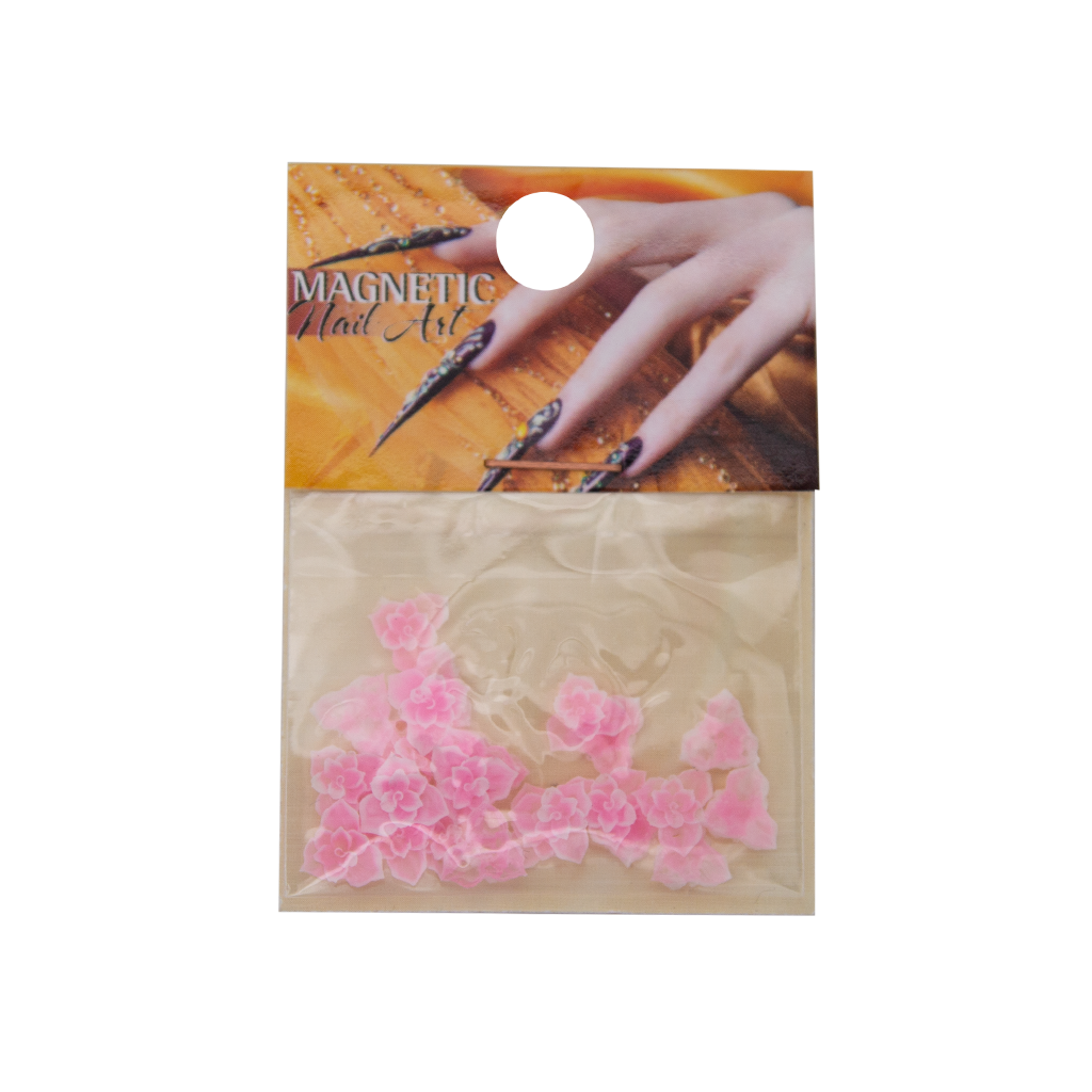 Magnetic Fimo Flower 2 Pink 25 pcs - My Beauty Boutique