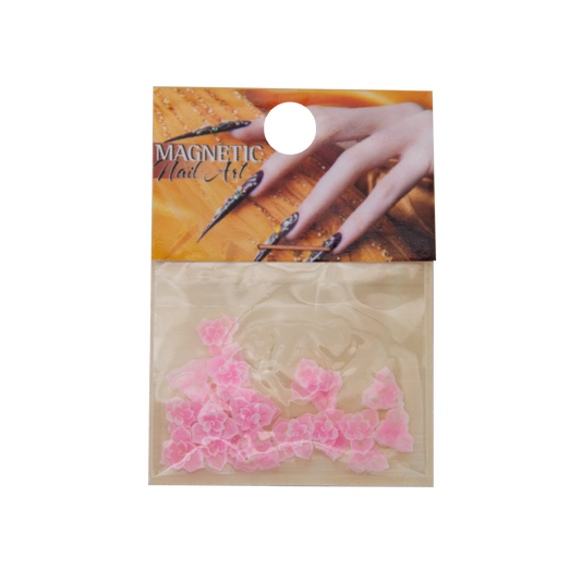 Magnetic Fimo Flower 2 Pink 25 pcs - My Beauty Boutique