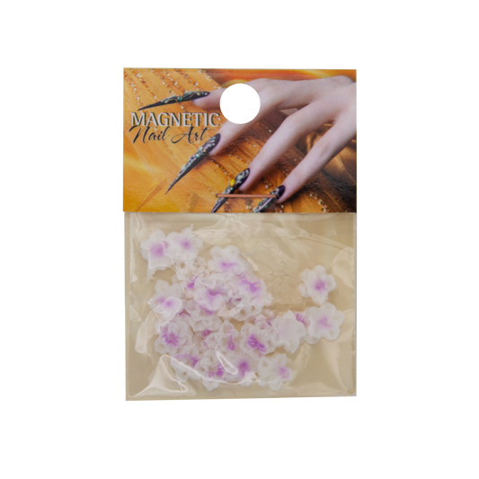 Magnetic Fimo Flower 4 Light Purple 25 pcs - My Beauty Boutique