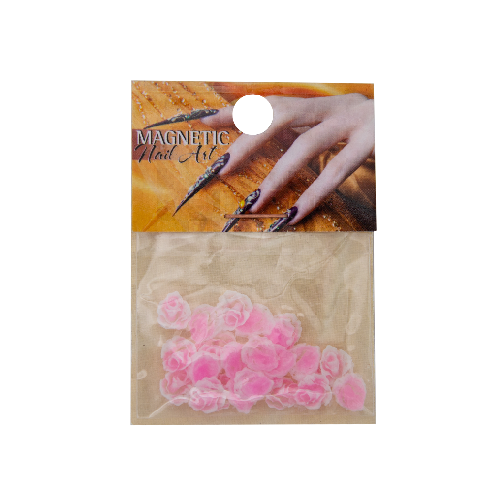 Magnetic Fimo Flower 5 Pink 25 pcs - My Beauty Boutique