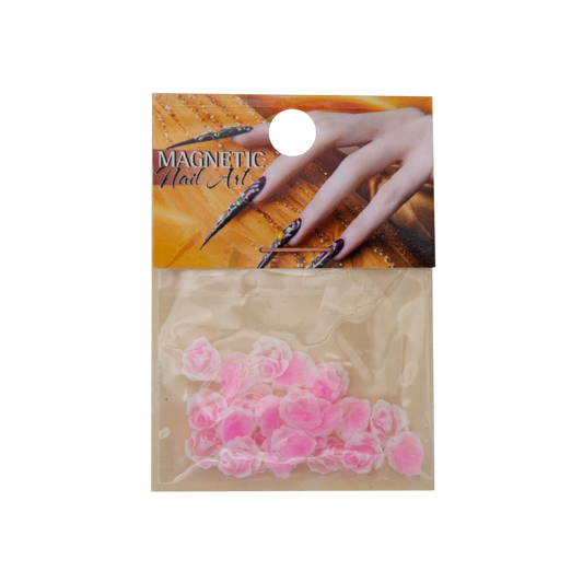 Magnetic Fimo Flower 5 Pink 25 pcs - My Beauty Boutique