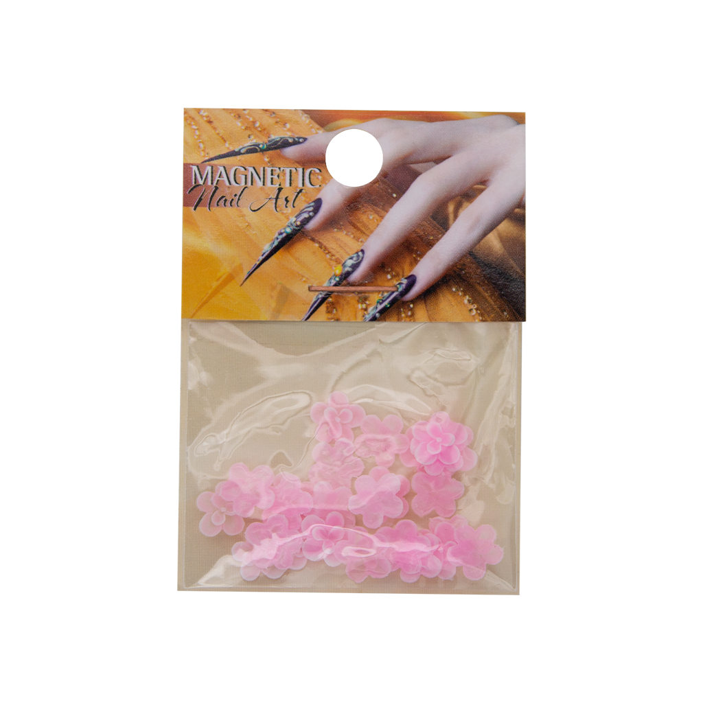 Magnetic Fimo Flower 7 Pink 25 pcs - My Beauty Boutique