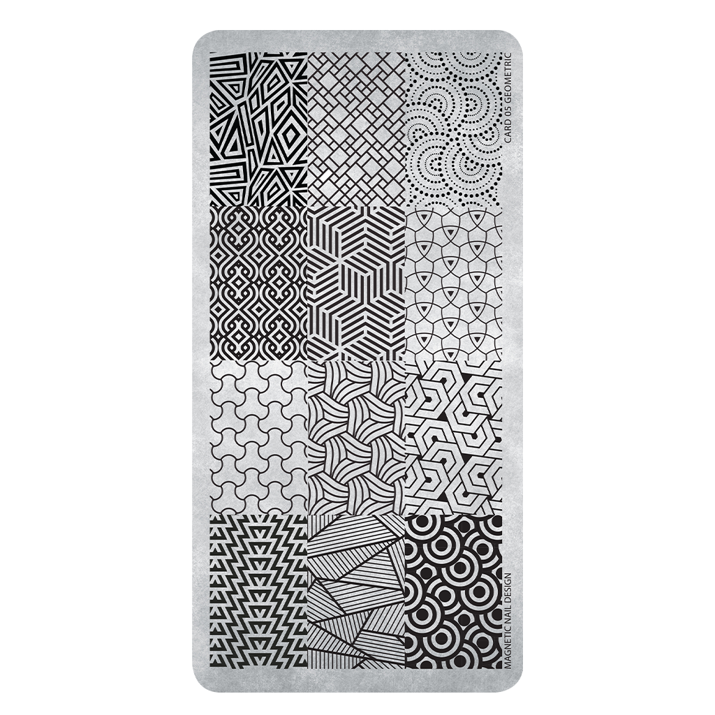 Magnetic Stamp Plate 06 Geometic - My Beauty Boutique