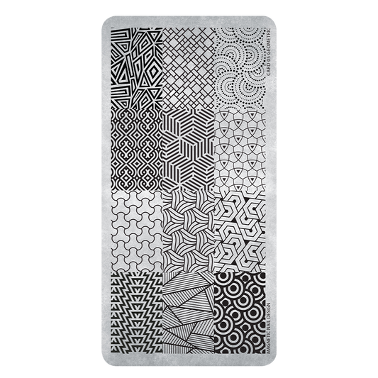 Magnetic Stamp Plate 06 Geometic - My Beauty Boutique