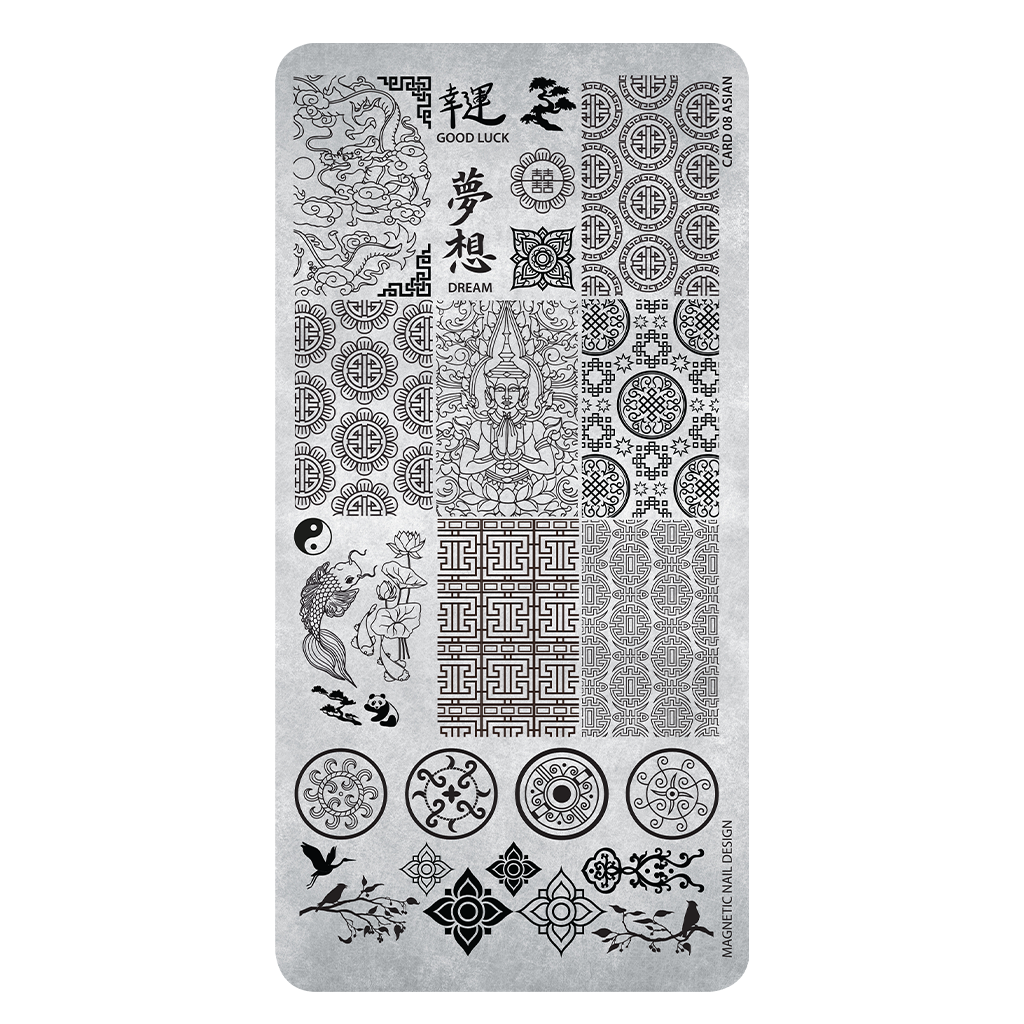 Magnetic Stamping Plate 08 Asian Style - My Beauty Boutique