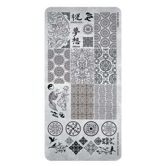 Magnetic Stamping Plate 08 Asian Style - My Beauty Boutique