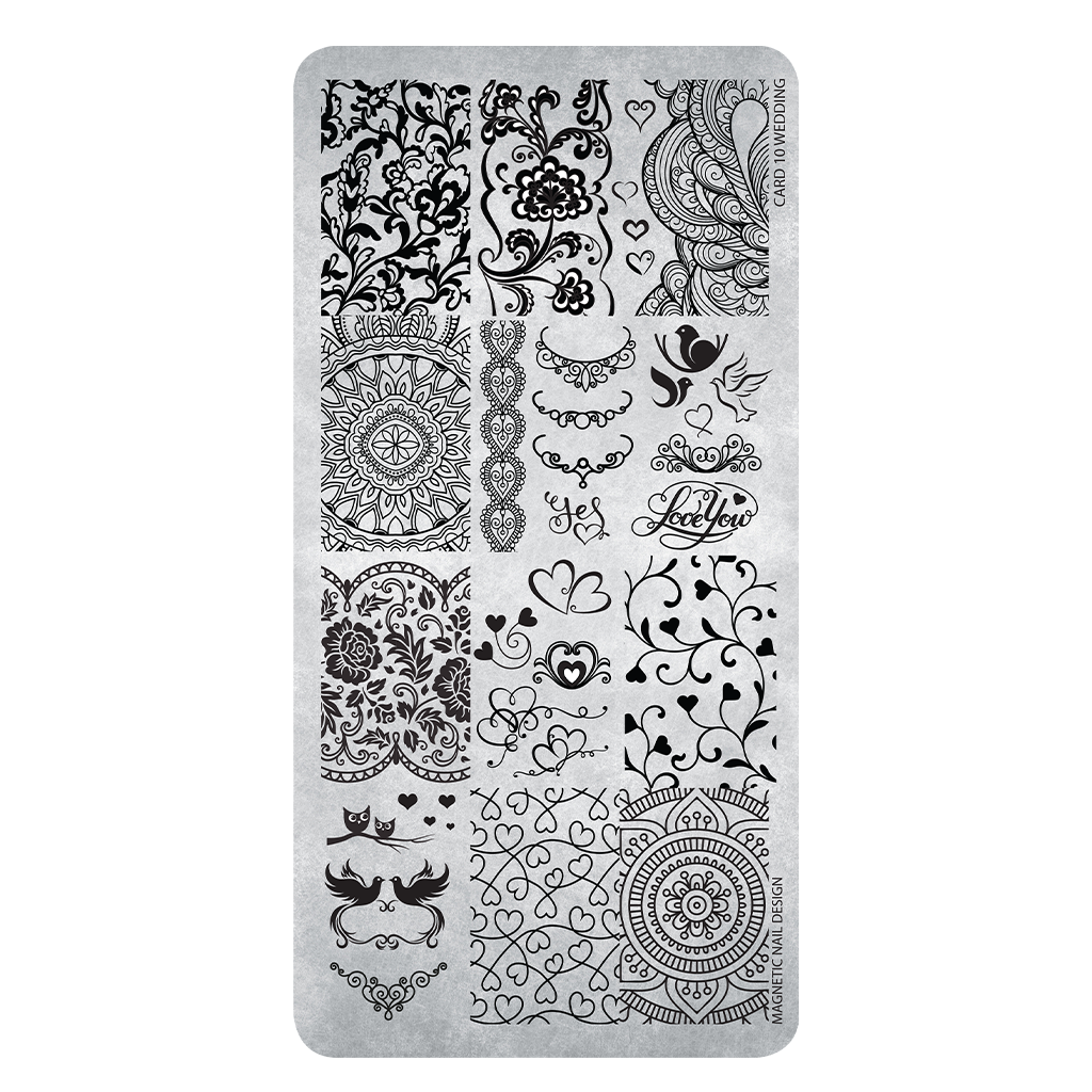 Magnetic Stamping plate Wedding - My Beauty Boutique