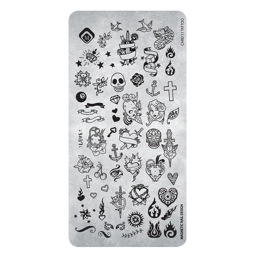 Magnetic Stamping plate Tattoo - My Beauty Boutique