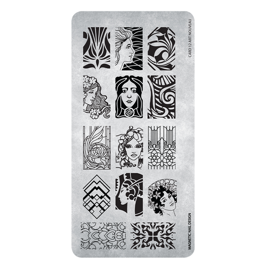 Magnetic Stamping Plate 12 Nouveau - My Beauty Boutique