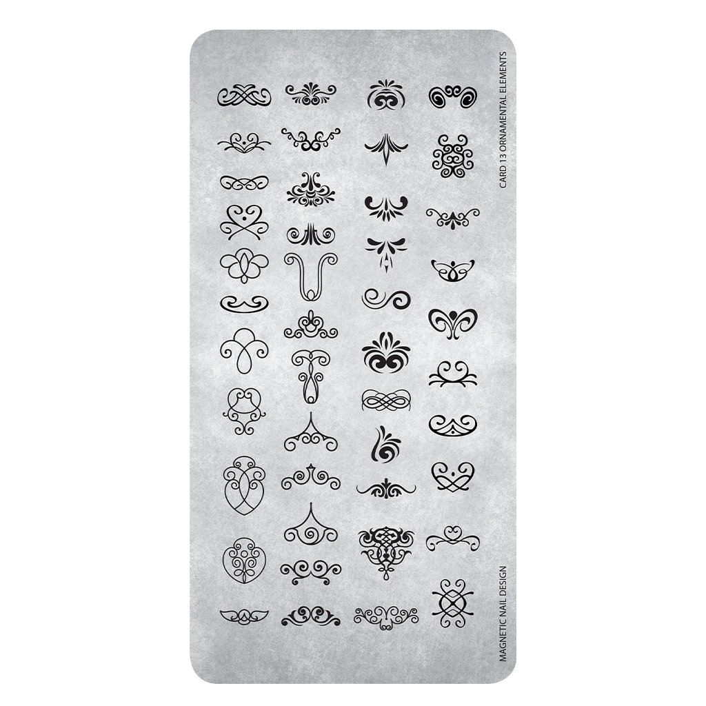 Magnetic Stamping Plate 13 Ellements - My Beauty Boutique