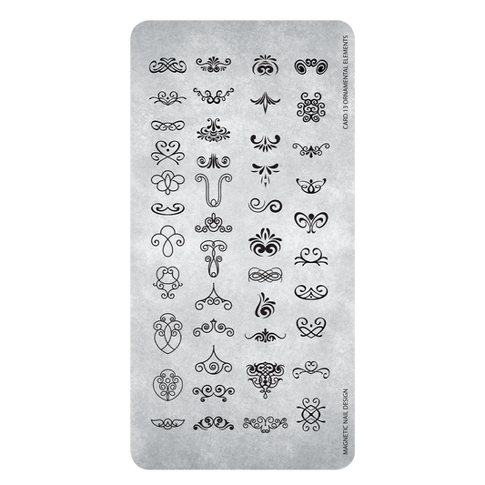 Magnetic Stamping Plate 13 Ellements - My Beauty Boutique