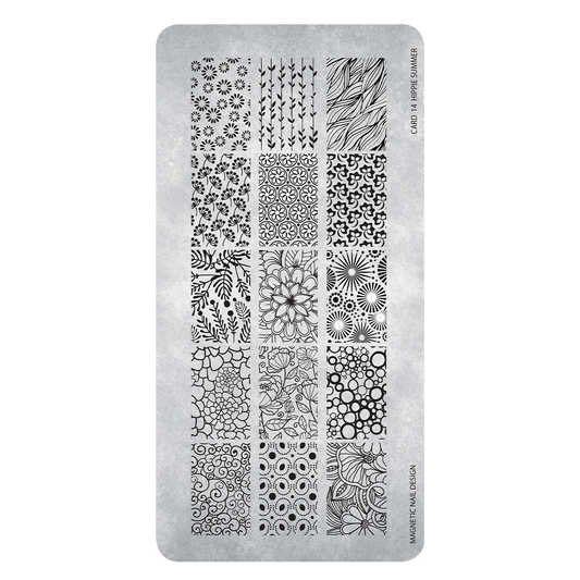 Magnetic Stamping Plate 14 Hippie Summer - My Beauty Boutique