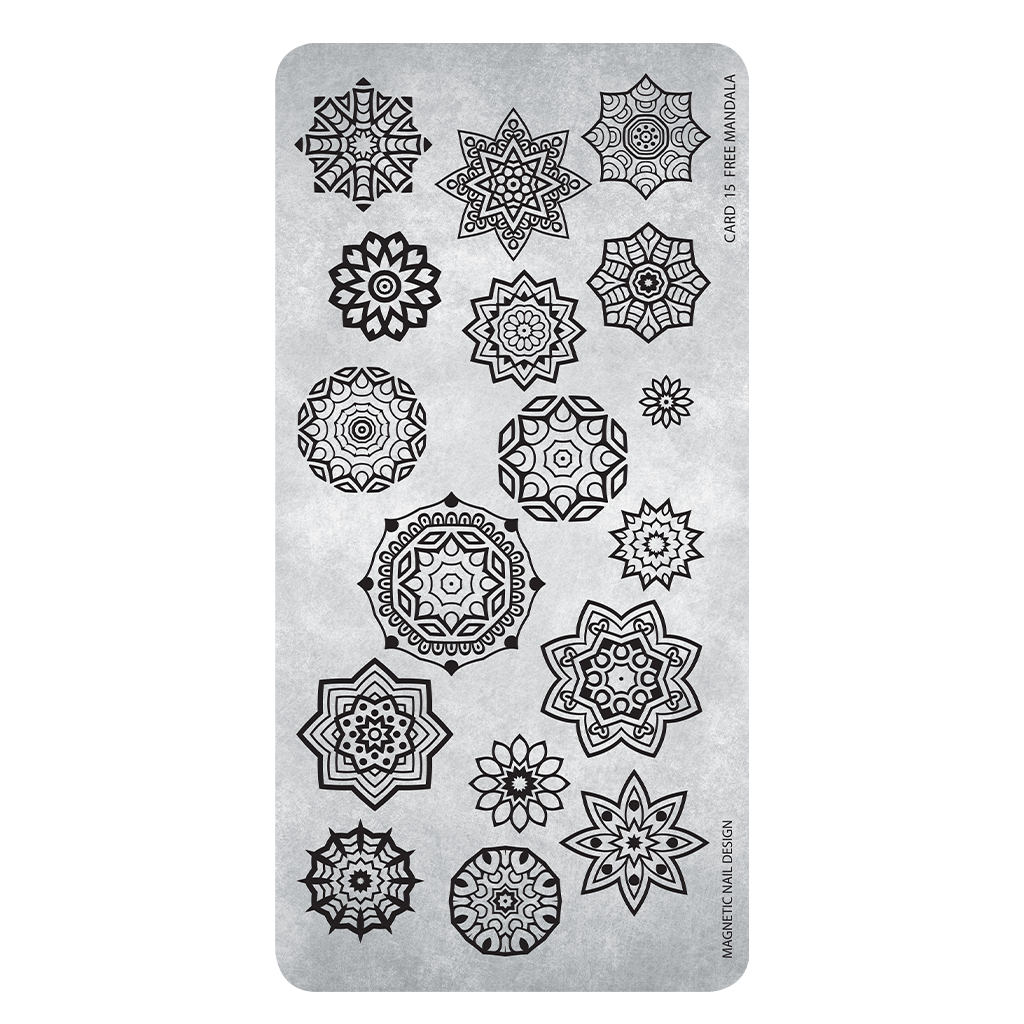 Magnetic Stamping Plate 15 Mandala - My Beauty Boutique