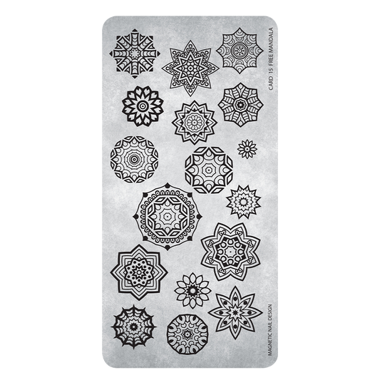 Magnetic Stamping Plate 15 Mandala - My Beauty Boutique