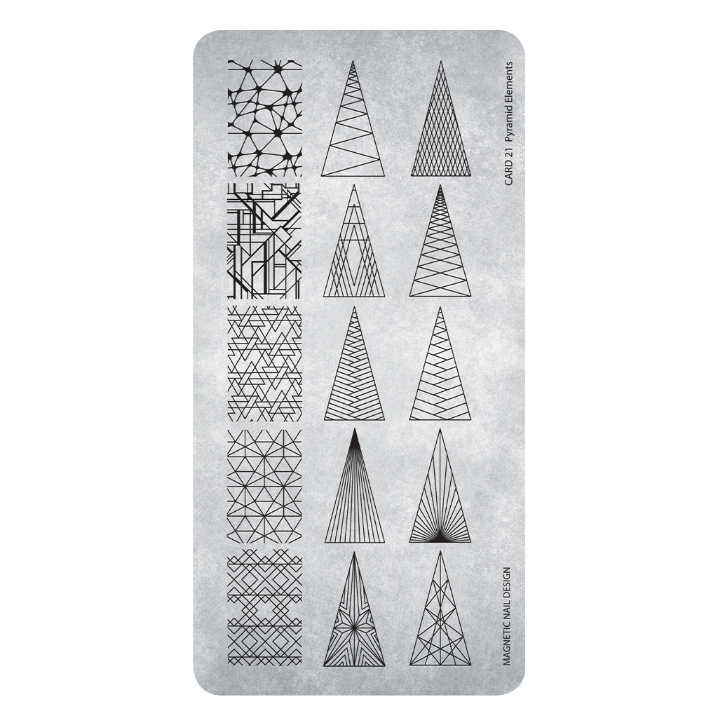 Magnetic Stamping Plate Pyramid Elements - My Beauty Boutique