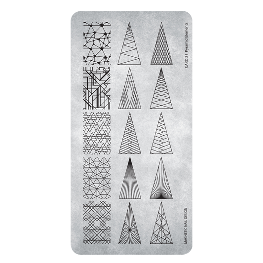 Magnetic Stamping Plate Pyramid Elements - My Beauty Boutique