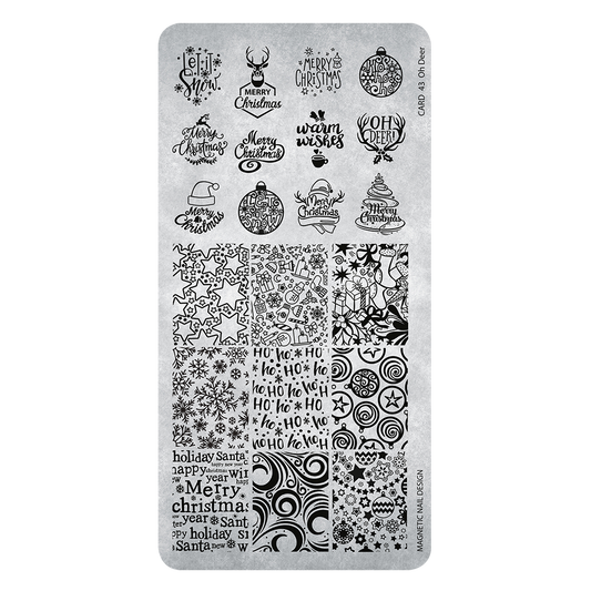 Magnetic STAMPING PLATE 43 Oh Deer! - My Beauty Boutique