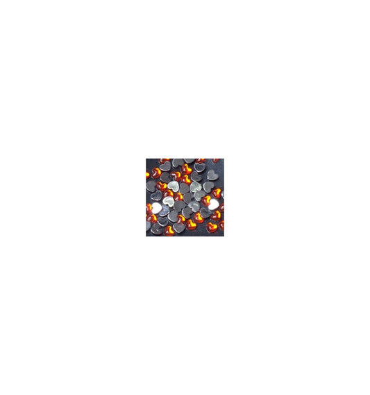 Magnetic Heart Round Orange 100 pcs - My Beauty Boutique