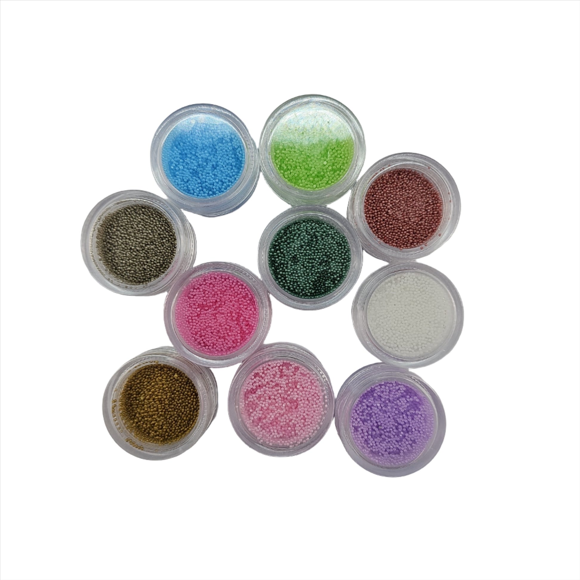 Magnetic Glass Beads set 10 colors - My Beauty Boutique