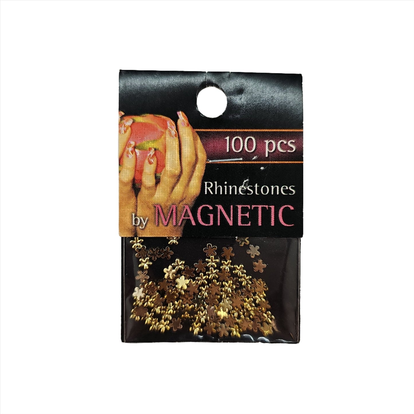 Magnetic Flower Gold 100 pcs - My Beauty Boutique