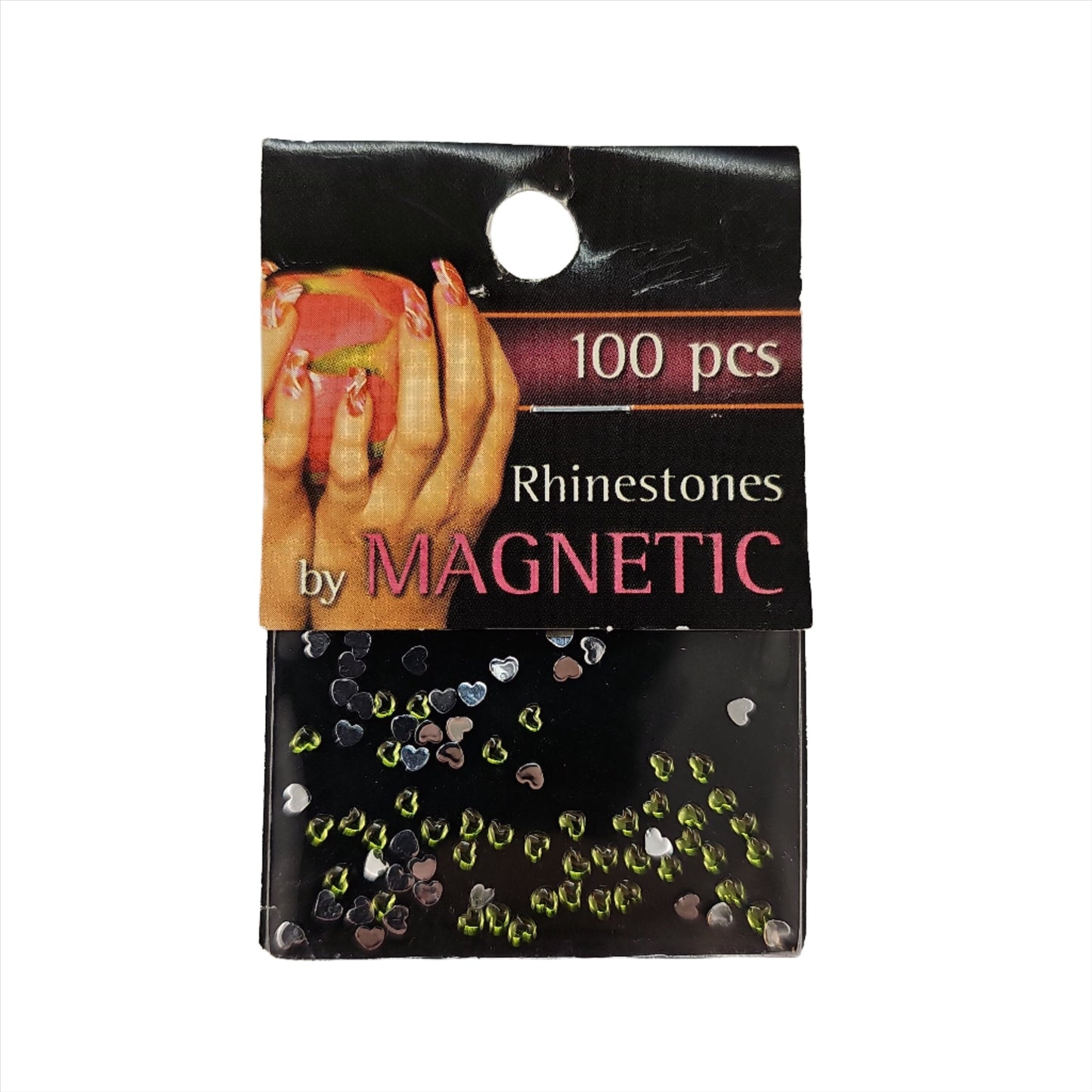 Magnetic Heart Round Olive 100 pcs - My Beauty Boutique