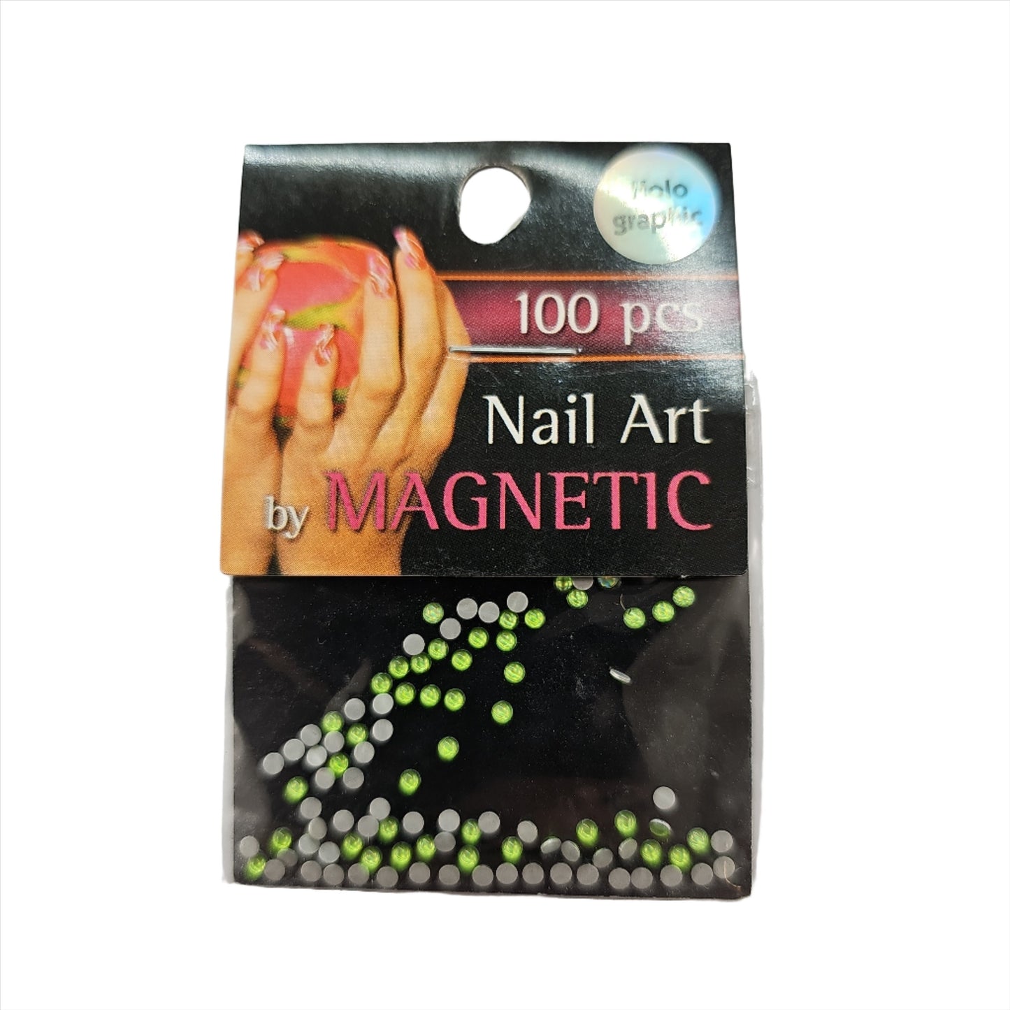 Magnetic Hologram Rhinestones Green small - My Beauty Boutique