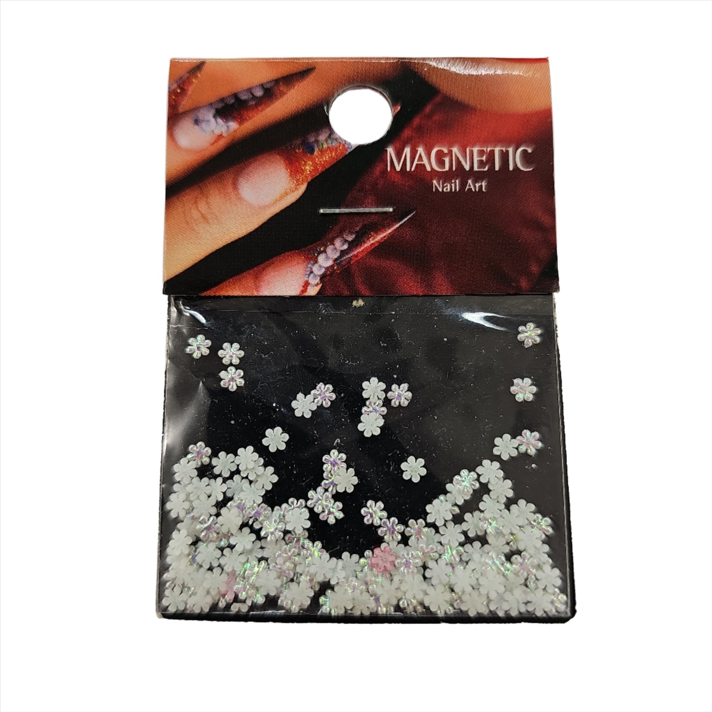 Magnetic Leather Flower White (117023) - My Beauty Boutique