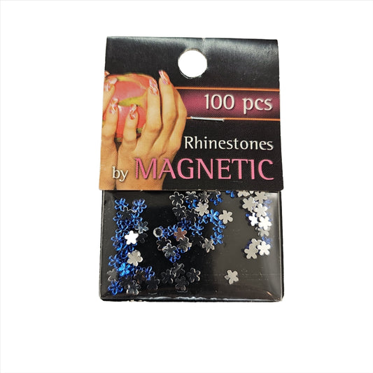 Magnetic Flower Dark Blue 100 pcs - My Beauty Boutique