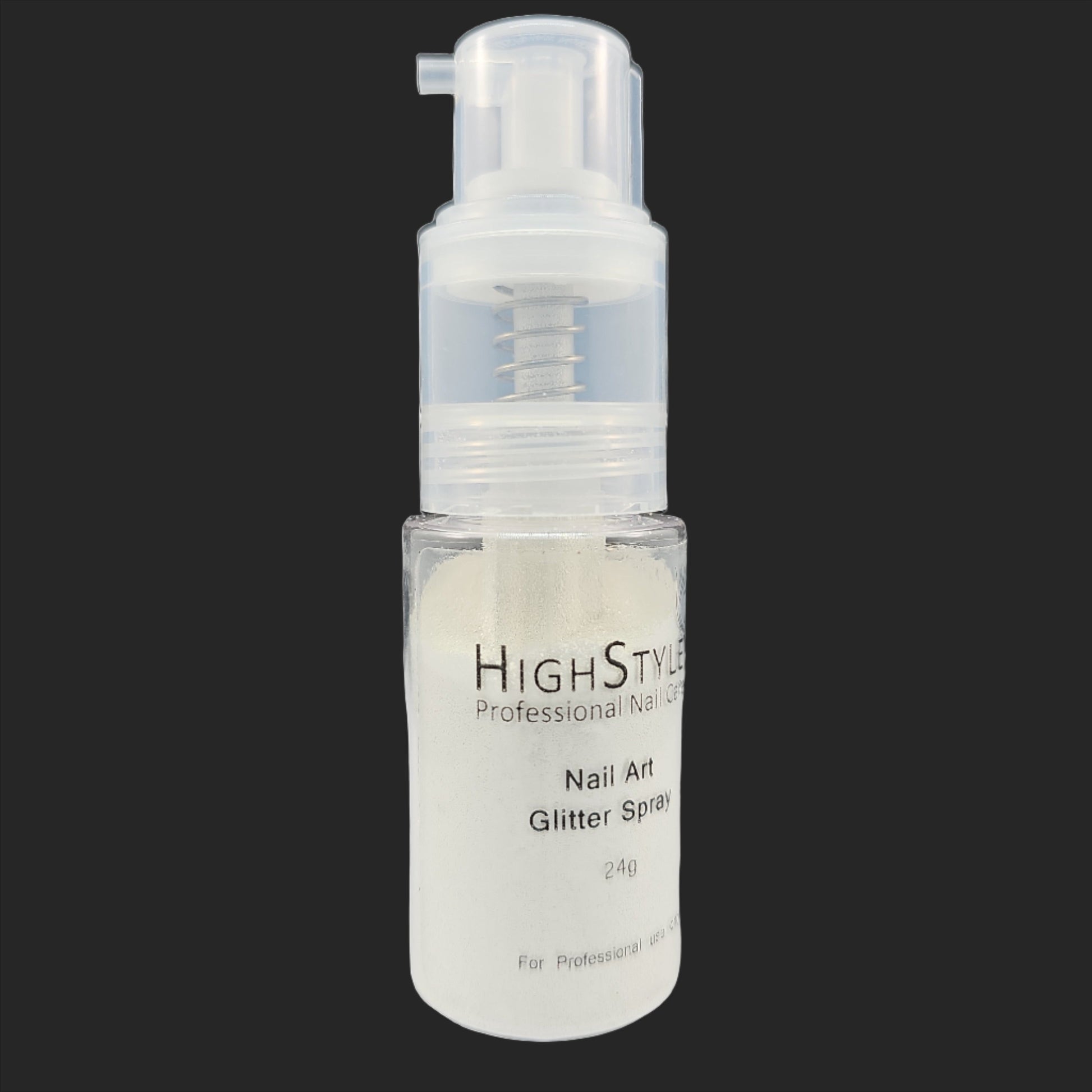 High Style Nail Art Glitter Spray white 24g - My Beauty Boutique