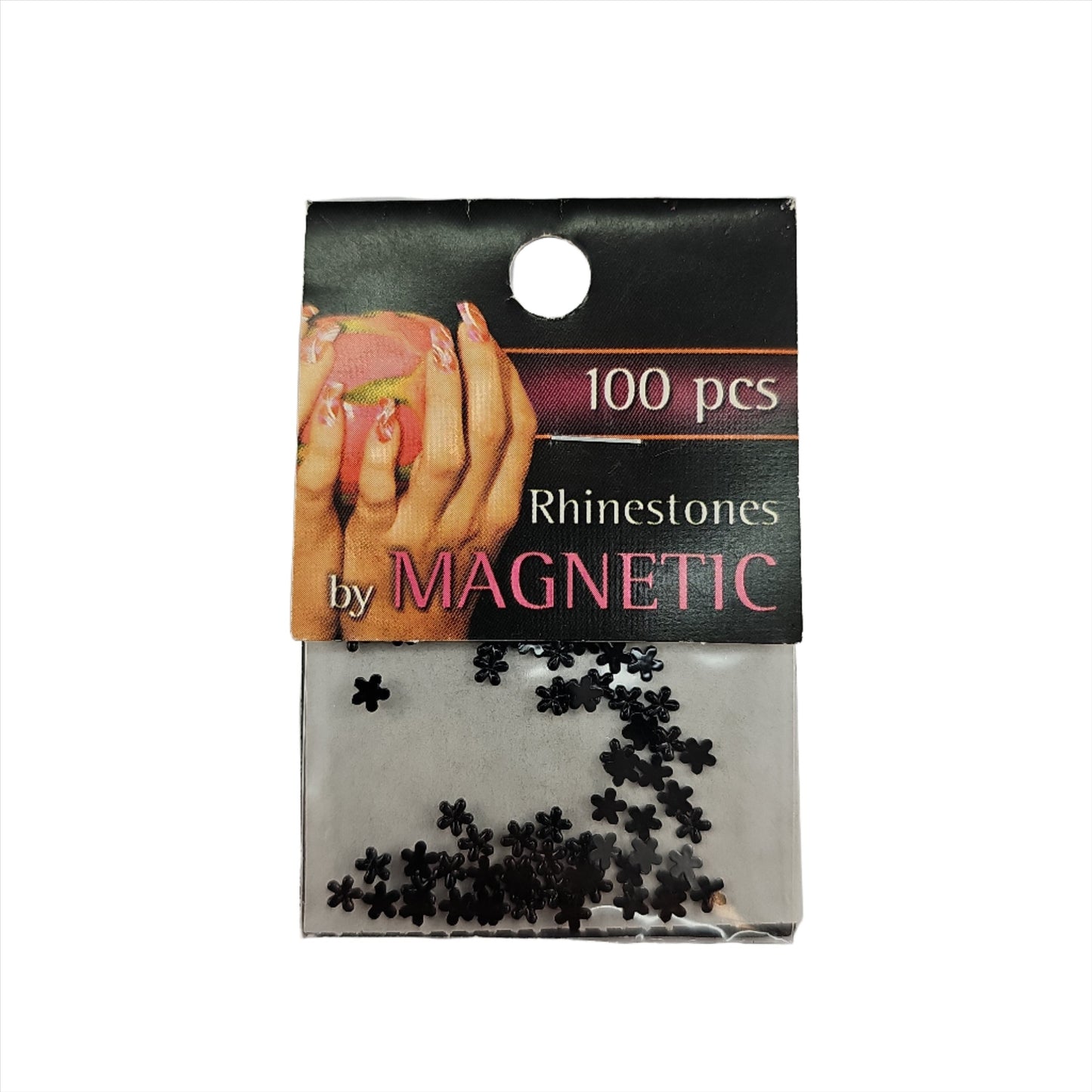 Magnetic Flower Black 100 pcs - My Beauty Boutique