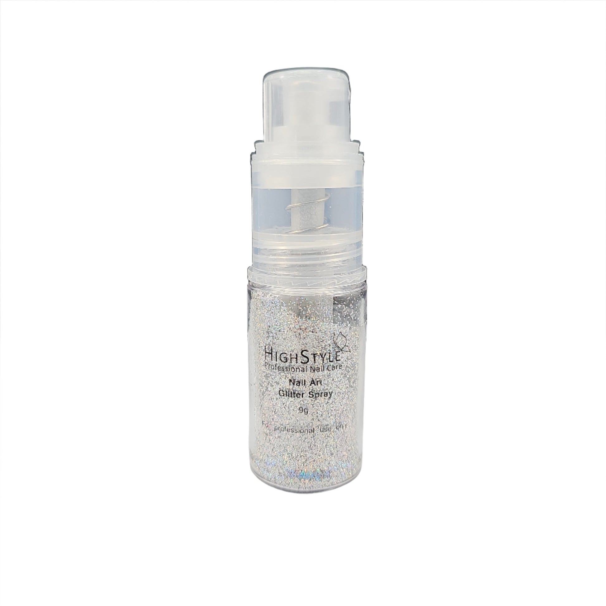 High Style Nail Art Glitter Spray Hologram Silver Coarse 9g - My Beauty Boutique