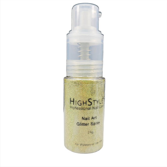 High Style Nail Art Glitter Spray Hologram Gold Fine 24g - My Beauty Boutique