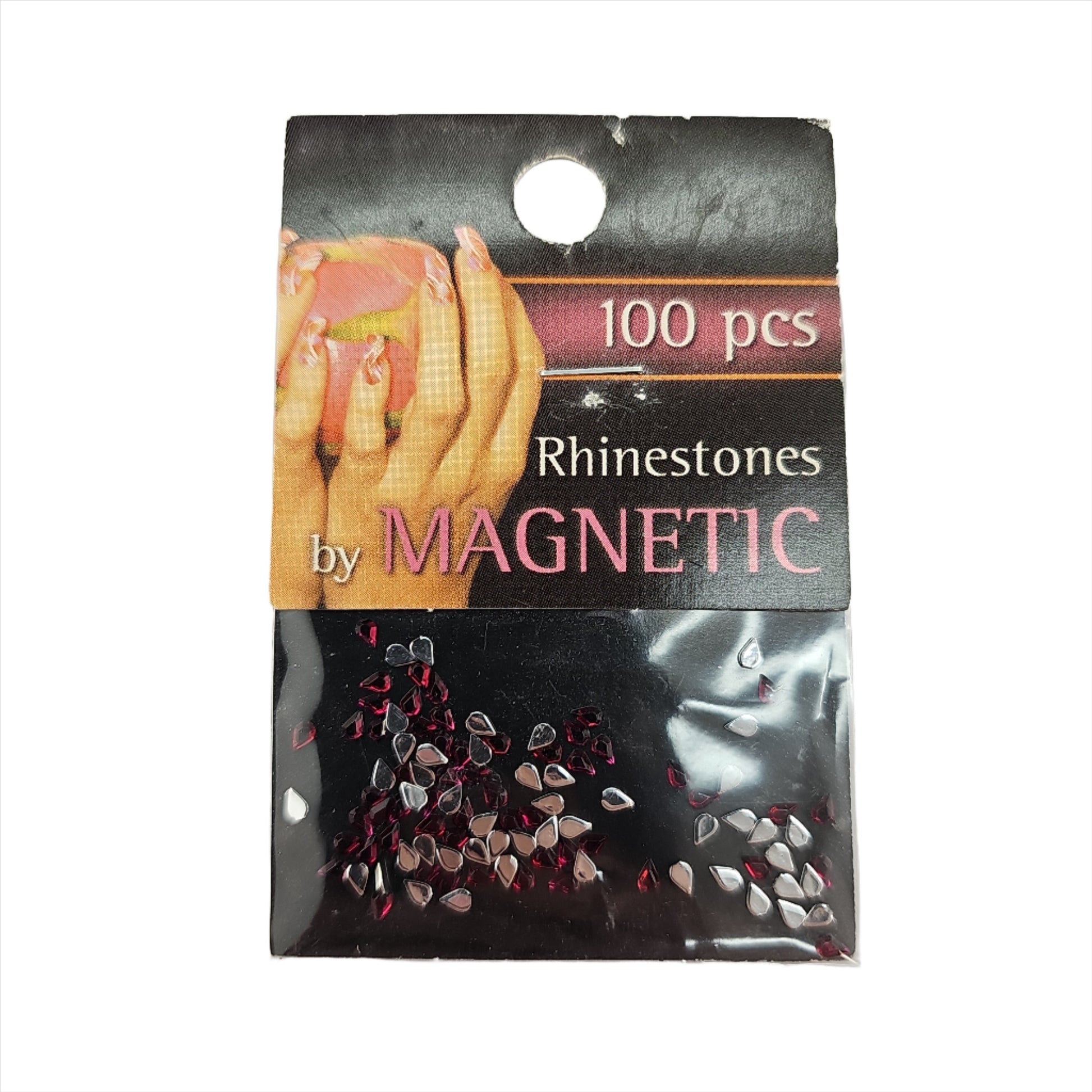 Magnetic Teardrop Dark Red 100 pcs - My Beauty Boutique