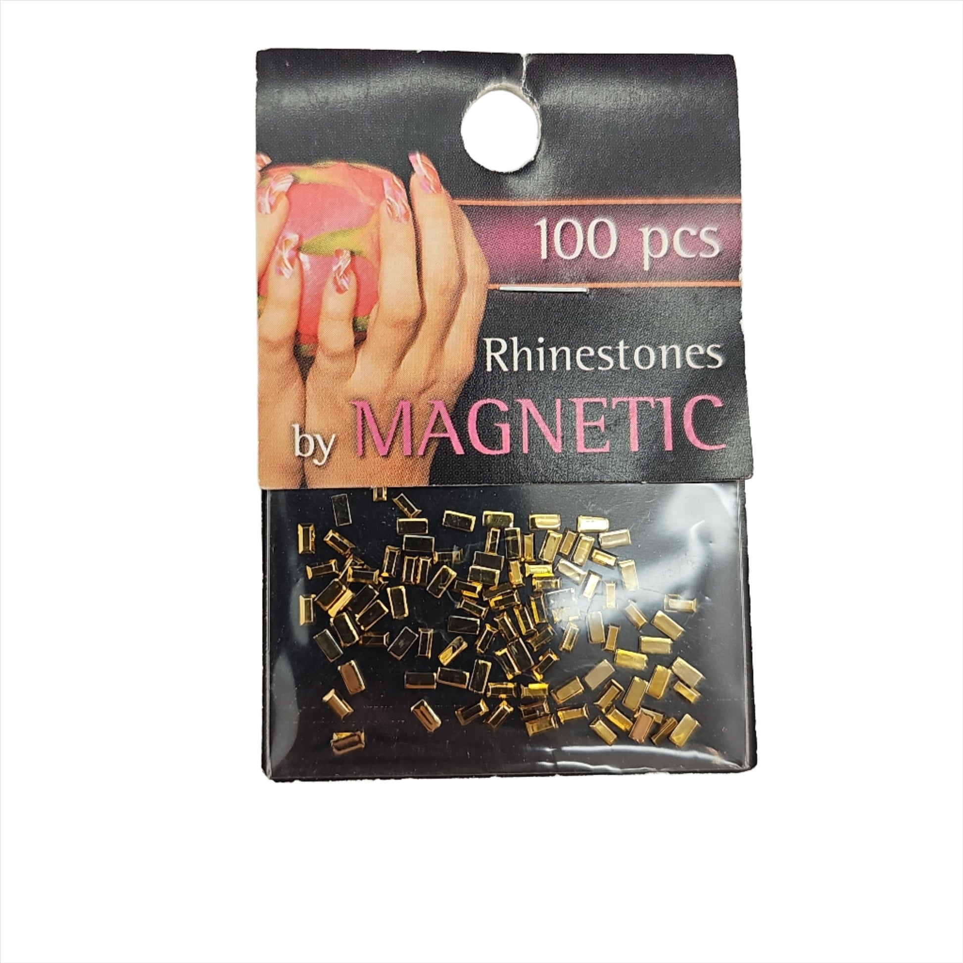 Magnetic Rectangle Gold 100 pcs - My Beauty Boutique