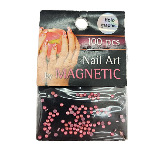 Magnetic Hologram Rhinestones Pink small - My Beauty Boutique