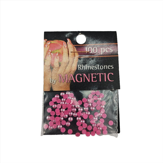 Magnetic Pearl Round Pink Large 100 pcs - My Beauty Boutique