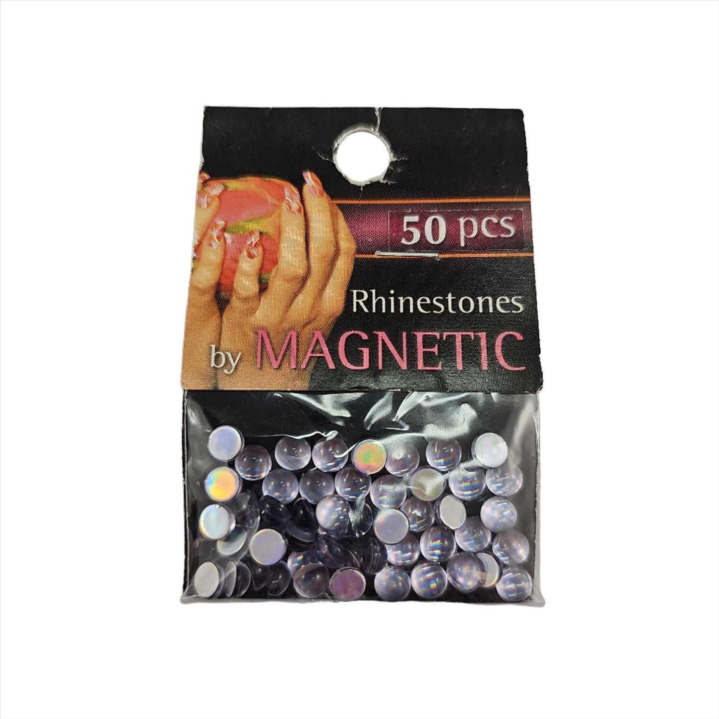 Magnetic Hologram Rhinestones Purple Large - My Beauty Boutique