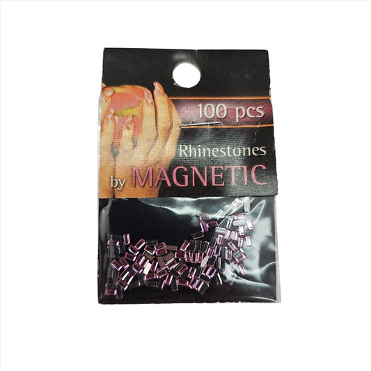 Magnetic Rectangle L.Pink 100 pcs - My Beauty Boutique