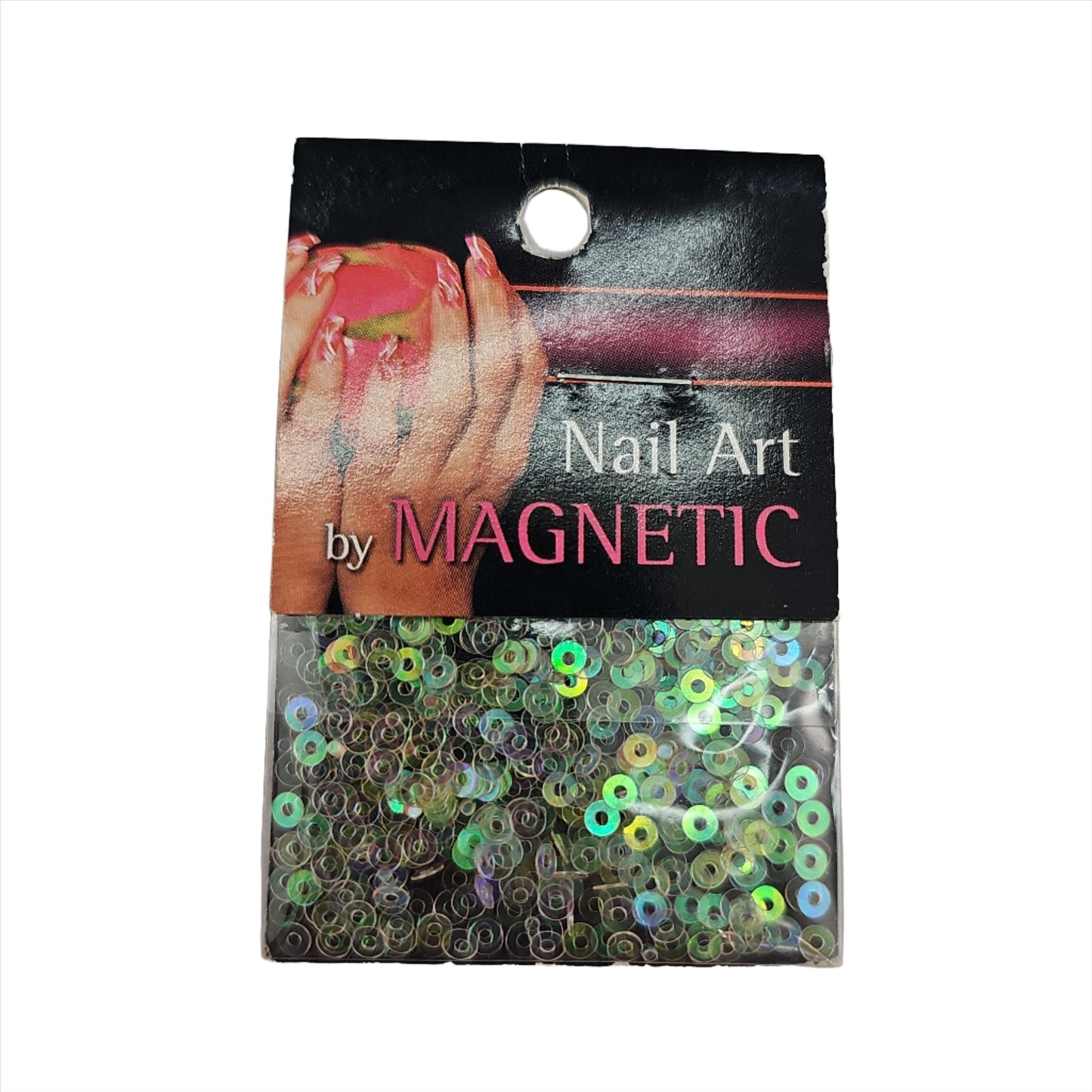 Magnetic Open Circle Hologram White - My Beauty Boutique