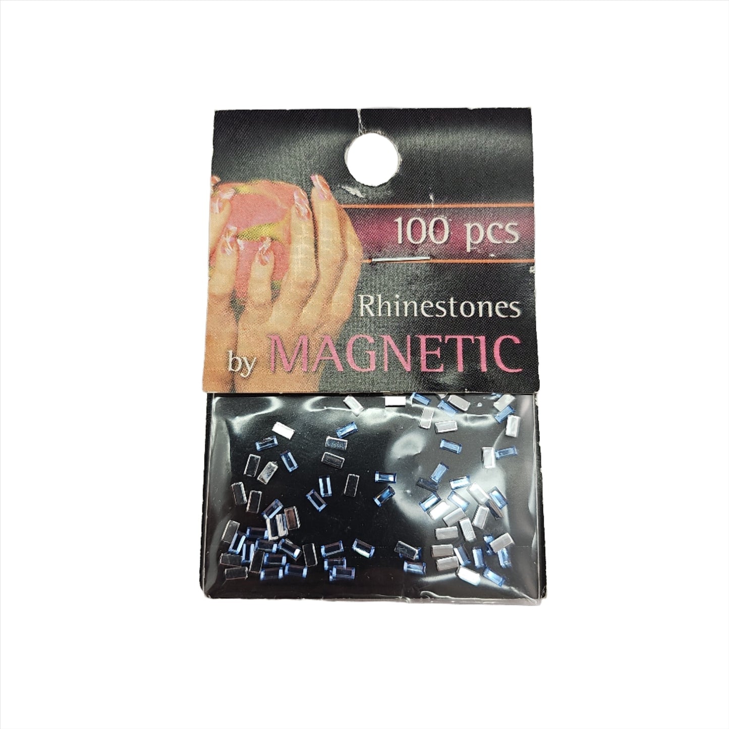 Magnetic Rectangle Light Blue 100 pcs - My Beauty Boutique