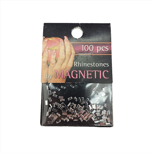 Magnetic Rectangle Silver 100 pcs - My Beauty Boutique