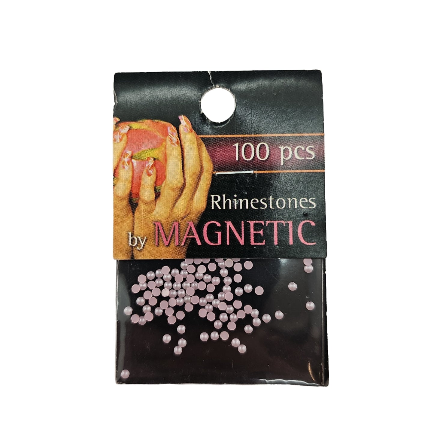 Magnetic Pearl Round L/Pink Medium 100 pcs - My Beauty Boutique