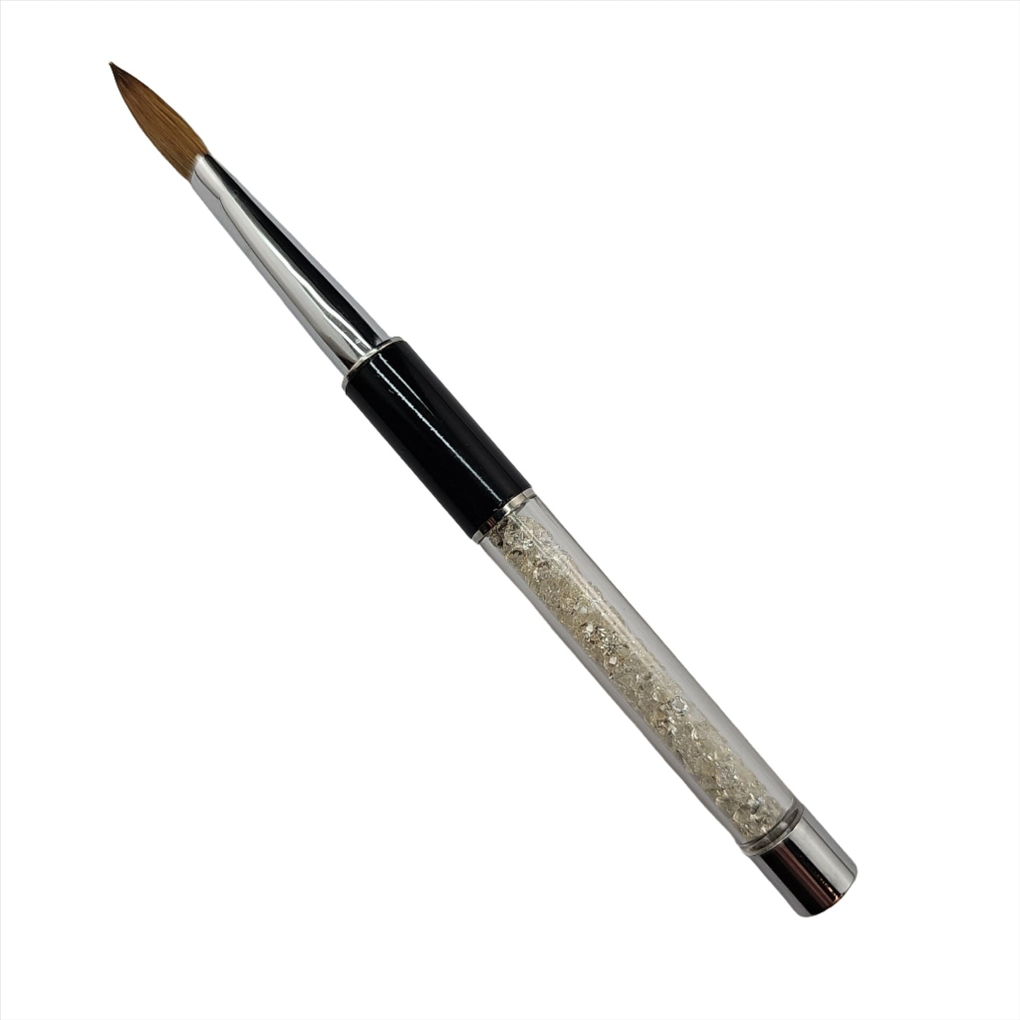 Magnetic Rhinestone Acrylic Brush Oval - My Beauty Boutique