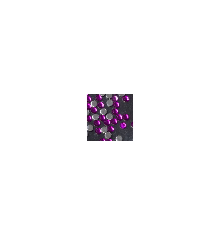 Magnetic Rhinestone Fuchsia M 100 pcs - My Beauty Boutique