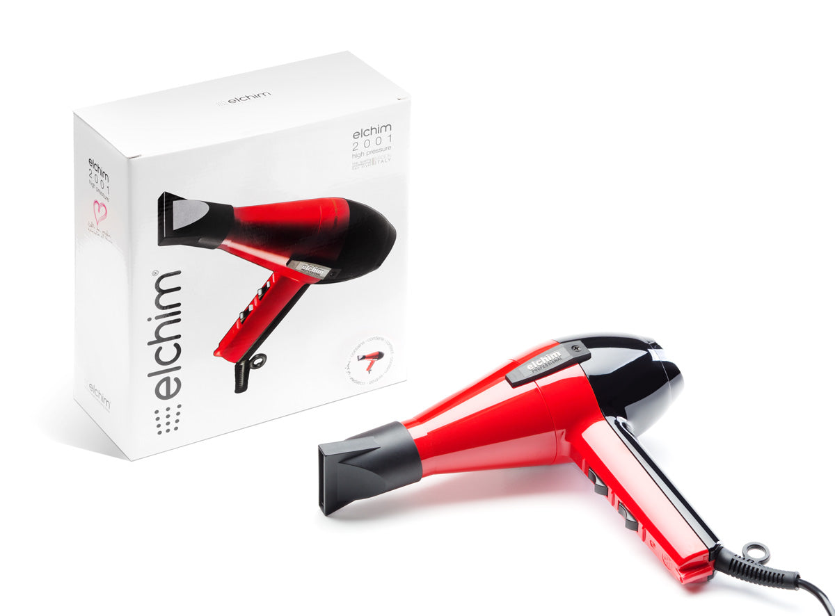 ELCHIM 2001 HP Hair Dryer (Red & Black) - My Beauty Boutique