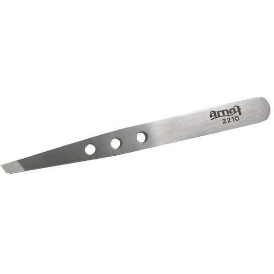 Arnaf Implements - 2210 Slanted Stainless Steel Tweezers - My Beauty Boutique